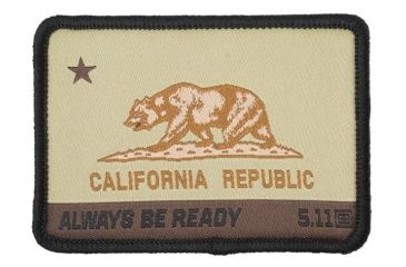 Image of 5.11 Tactical California State Bear Patch - Unisex, Coyote, 1 SZ, 81071-120-1 SZ