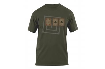 Image of 5.11 Tactical Card Tricks Logo T Shirt - Od Green - M 41006AG-182-M