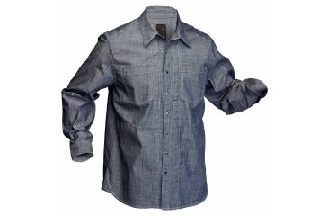 Image of 5.11 Tactical Chambray L/S Shirt, INDIGO, XXL 72403718XXL