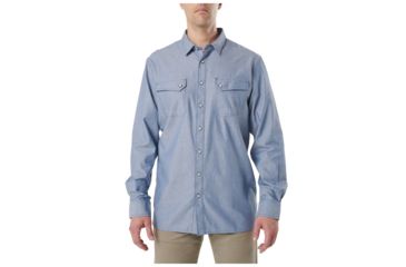 Image of 5.11 Tactical Chambray Long Sleeve Shirt, Diplomat, XS, 72464-764-XS