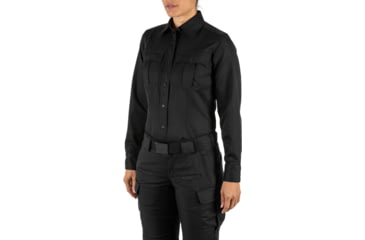 Image of 5.11 Tactical Class A Fast-Tac Twill Long Sleeve Shirt - Women's, Black, LR, 62396-019-L-R