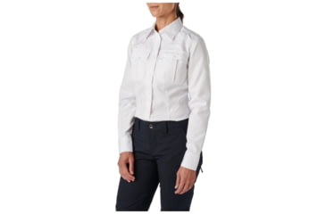 Image of 5.11 Tactical Cl A Fast-Tac Twl Long Sleeve Shirt - Womens, Regular, Uniform White, Extra Small, 62396-992-XS-R