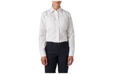 Image of 5.11 Tactical Class A Fast-Tac Twill Long Sleeve Shirt - Women's, Uniform White, XSR, 62396-992-XS-R