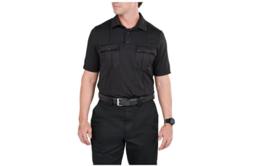 Image of 5.11 Tactical Class A Uniform Short Sleeve Polo - Men's, 2XL, Tall, Black, 41238T-019-2XL-T