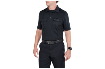 Image of 5.11 Tactical Class A Uniform Short Sleeve Polo - Men's, 2XL, Tall, Midnight Navy, 41238T-750-2XL-T
