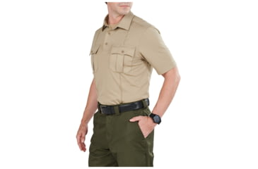 Image of 5.11 Tactical Class A Uniform Short Sleeve Polo - Men's, Extra Small, Regular, Silver Tan, 41238-160-XS-R