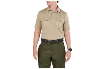 Image of 5.11 Tactical Class A Uniform Short Sleeve Polo - Men's, Extra Small, Regular, Silver Tan, 41238-160-XS-R