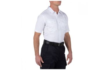 Image of 5.11 Tactical Company Short Sleeve Shirt - Mens, White, Large 71391-010-L
