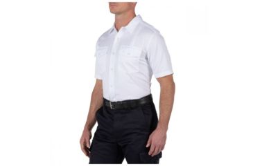 Image of 5.11 Tactical Company Short Sleeve Shirt - Mens, White, Large 71391-010-L