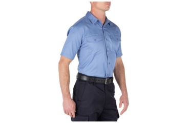 Image of 5.11 Tactical Company Short Sleeve Shirt - Men's, Fire Med Blu, L, 71391-696-L