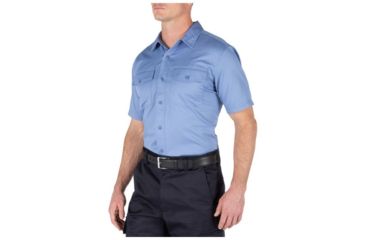 Image of 5.11 Tactical Company Short Sleeve Shirt - Mens, Fire Med Blue, Large 71391-696-L