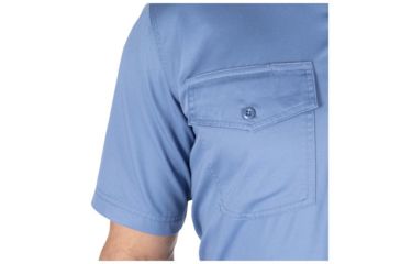 Image of 5.11 Tactical Company Short Sleeve Shirt - Mens, Fire Med Blue, Large 71391-696-L