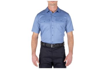 Image of 5.11 Tactical Company Short Sleeve Shirt - Mens, Fire Med Blue, Large 71391-696-L