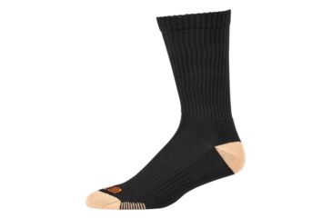Image of 5.11 Tactical Cupron Year Round Crew Sock - Mens, Black, Large/Extra Large, 10042-019-L/XL