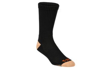 Image of 5.11 Tactical Cupron Year Round Crew Sock - Mens, Black, Large/Extra Large, 10042-019-L/XL