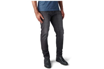 Image of 5.11 Tactical Defender-Flex Slim Jean w/7 Pockets - Mens, Stone Wash Charcoal, 38-36, 74465-150-38-36