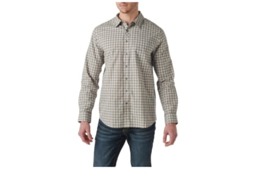 Image of 5.11 Tactical Echo Long Sleeve Shirt - Men's, Cinder Check, 2XL, 72494-616-2XL