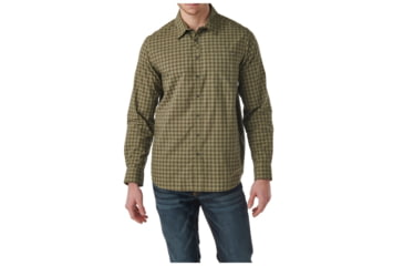 Image of 5.11 Tactical Echo Long Sleeve Shirt - Men's, Tank Green Chalk, L, 72494-617-L