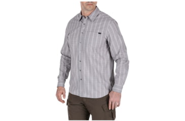 Image of 5.11 Tactical Echo Long Sleeve Shirt - Mens, Cinder Plaid, Large, 72494-583-L
