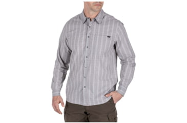 Image of 5.11 Tactical Echo Long Sleeve Shirt - Mens, Cinder Plaid, Large, 72494-583-L