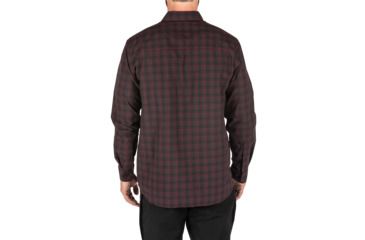 Image of 5.11 Tactical Echo Long Sleeve Shirt, Fig Plaid, 2XL, 72494-572-2XL