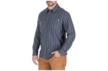 Image of 5.11 Tactical Echo Long Sleeve Shirt - Mens, Grey Blue Plaid, 2XL, 72494-577-2XL