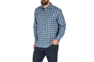 Image of 5.11 Tactical Echo Long Sleeve Shirt, Icelandic Plaid, 2XL, 72494-629-2XL