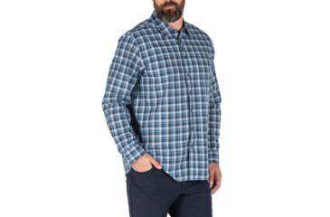 Image of 5.11 Tactical Echo Long Sleeve Shirt, Icelandic Plaid, 2XL, 72494-629-2XL