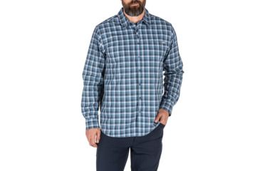 Image of 5.11 Tactical Echo Long Sleeve Shirt, Icelandic Plaid, 2XL, 72494-629-2XL