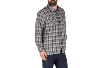 Image of 5.11 Tactical Echo Long Sleeve Shirt, Lunar Plaid, 2XL, 72494-381-2XL