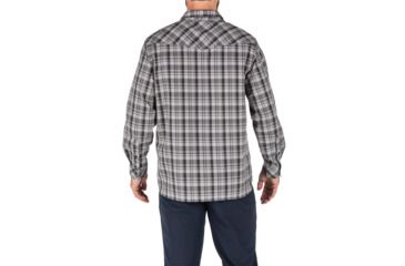 Image of 5.11 Tactical Echo Long Sleeve Shirt, Lunar Plaid, 2XL, 72494-381-2XL