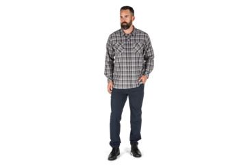 Image of 5.11 Tactical Echo Long Sleeve Shirt, Lunar Plaid, 2XL, 72494-381-2XL