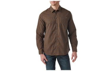 Image of 5.11 Tactical Echo Long Sleeve Shirt - Men's, Battle Brown Chalk, XL, 72494-619-XL