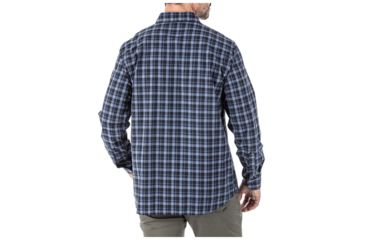 Image of 5.11 Tactical Echo Long Sleeve Shirt, Peacoat Plaid, Medium, 72494-810-M