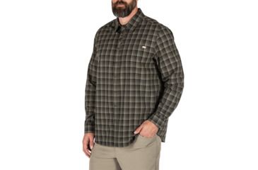 Image of 5.11 Tactical Echo Long Sleeve Shirt, Ranger Green Plaid, Small, 72494-811-S