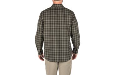 Image of 5.11 Tactical Echo Long Sleeve Shirt, Ranger Green Plaid, Small, 72494-811-S