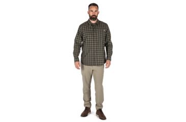 Image of 5.11 Tactical Echo Long Sleeve Shirt, Ranger Green Plaid, Small, 72494-811-S
