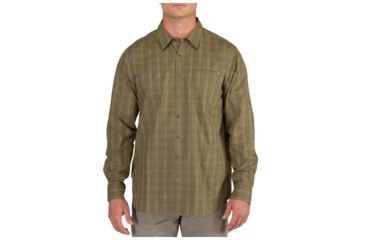 Image of 5.11 Tactical Echo Long Sleeve Shirt, Underbrush Plaid - 72494-821-2XL