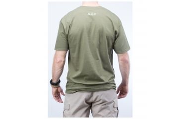 Image of 5.11 Tactical Embroidered Flag T-shirt, Od Green - 41006CR182S