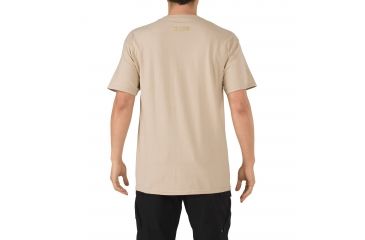 Image of 5.11 Tactical Embroidered Flag T-shirt, Tan - 41006CR170L