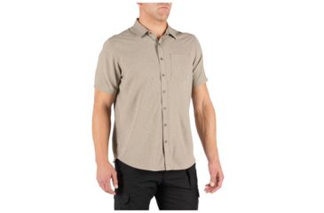 Image of 5.11 Tactical Evolution Short Sleeve Shirt - Mens, Khaki Heather, 2XL, 71387-363-2XL