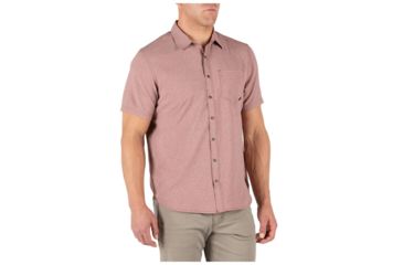 Image of 5.11 Tactical Evolution Short Sleeve Shirt - Mens, Mahogany Heather, Extra Small, 71387-446-XS