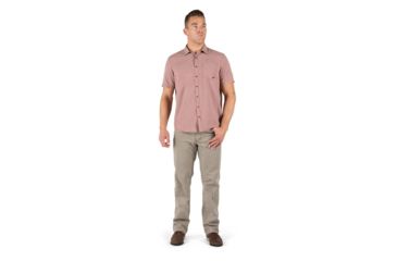 Image of 5.11 Tactical Evolution Short Sleeve Shirt - Mens, Mahogany Heather, Extra Small, 71387-446-XS