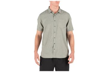 Image of 5.11 Tactical Evolution Short Sleeve Shirt - Mens, Sage Green Heather, Extra Small, 71387-824-XS