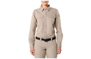 Image of 5.11 Tactical Fast-Tac Long Sleeve Shirt - Women's, Khaki, XS, 62388-055-XS