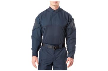 Image of 5.11 Tactical Fast-Tac TDU Rapid Long Sleeve Shirt - Men's, Dark Navy, XS, 72488-724-XS