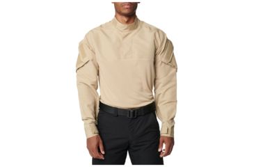Image of 5.11 Tactical Fast-Tac TDU Rapid Long Sleeve Shirt - Men's, TDU Khaki, M, 72488-162-M