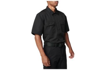 Image of 5.11 Tactical Fast Tac TDU Short Sleeve Shirt - Mens, Black, 2XL 71379-019-2XL