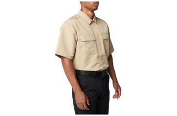 Image of 5.11 Tactical Fast Tac TDU Short Sleeve Shirt - Mens, TDU Khaki, Extra Large 71379-162-XL