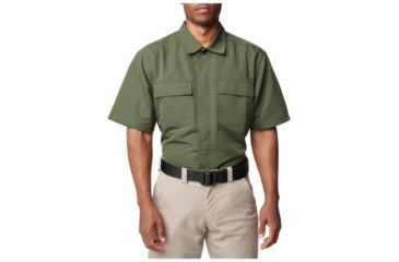 Image of 5.11 Tactical Fast Tac TDU Short Sleeve Shirt - Men's, TDU Green, XL, 71379-190-XL